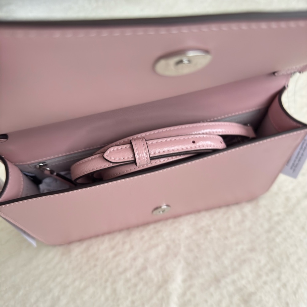 Kate Spade Blush Pink Shoulder Bag with Silver Chain - Picture 8 of 10